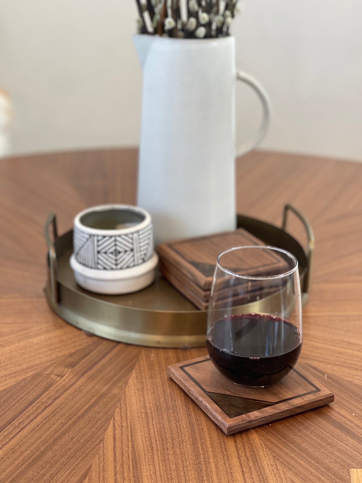 Walnut Coasters - 4 set