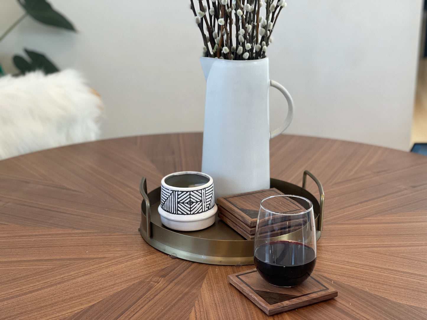 Walnut Coasters - 4 set