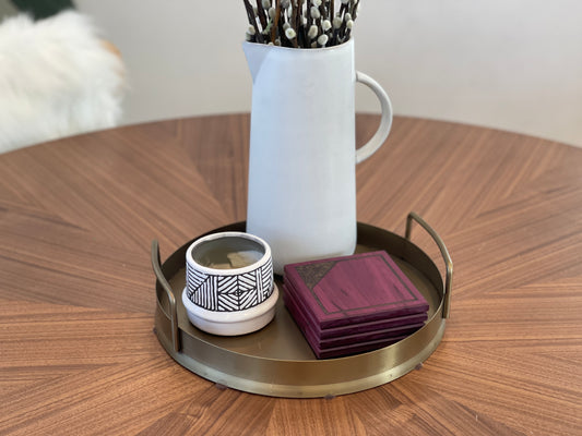 Purple Heart Coasters - 4 set