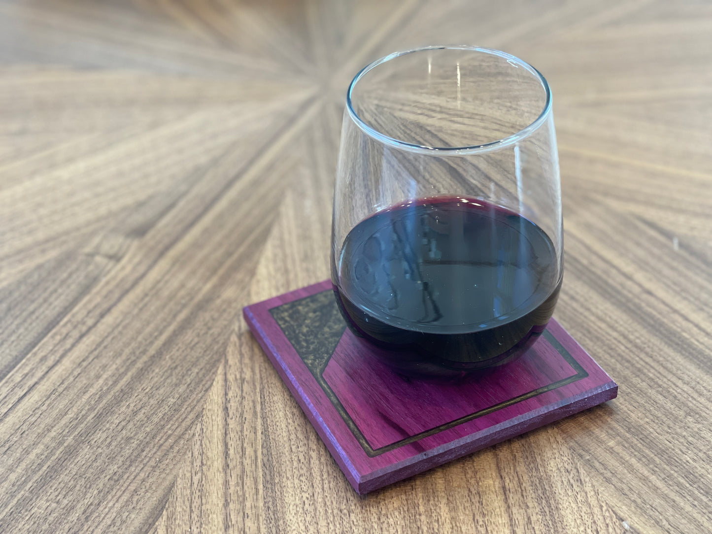 Purple Heart Coasters - 4 set