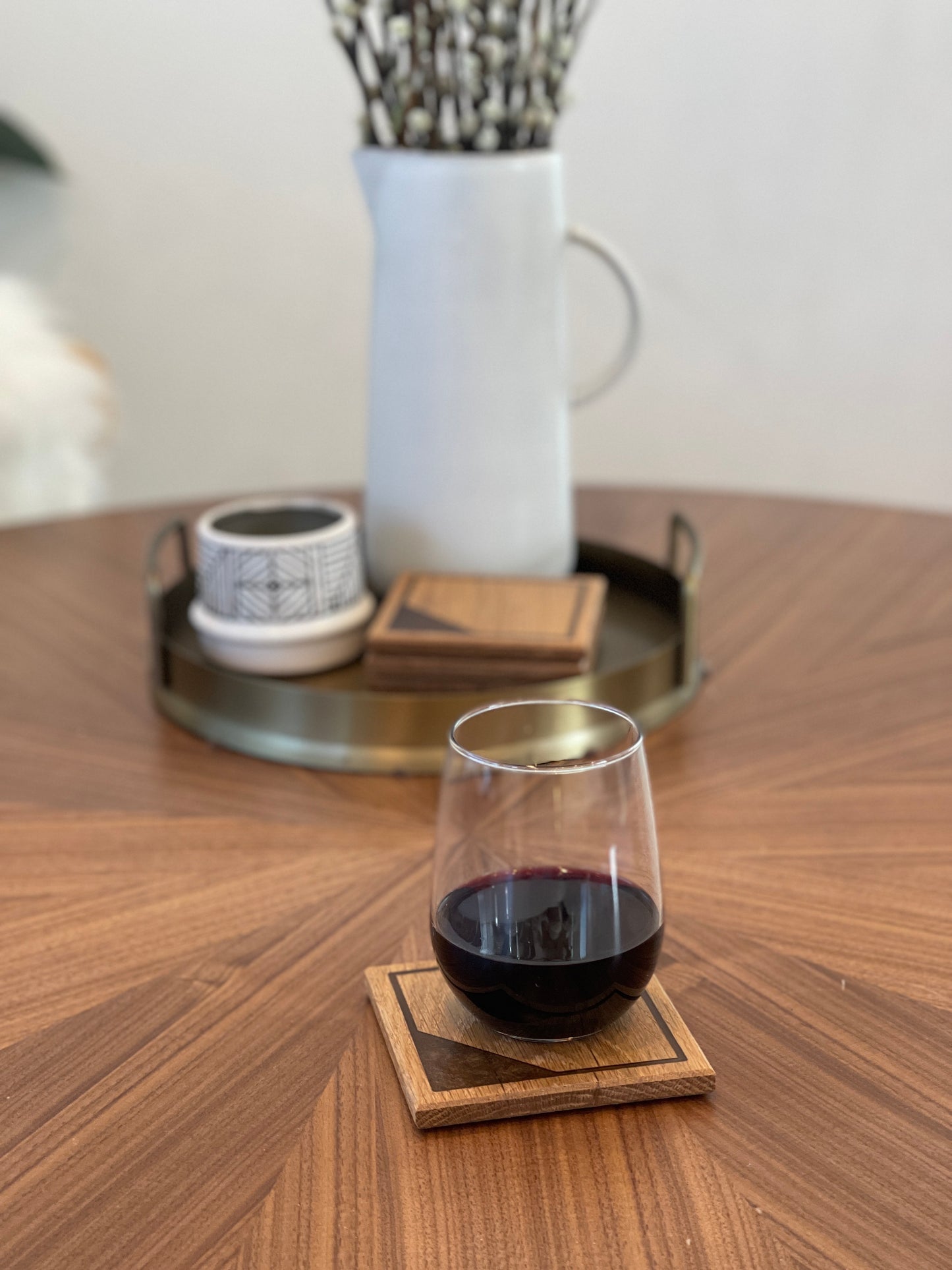 White Oak Coasters - 4 set