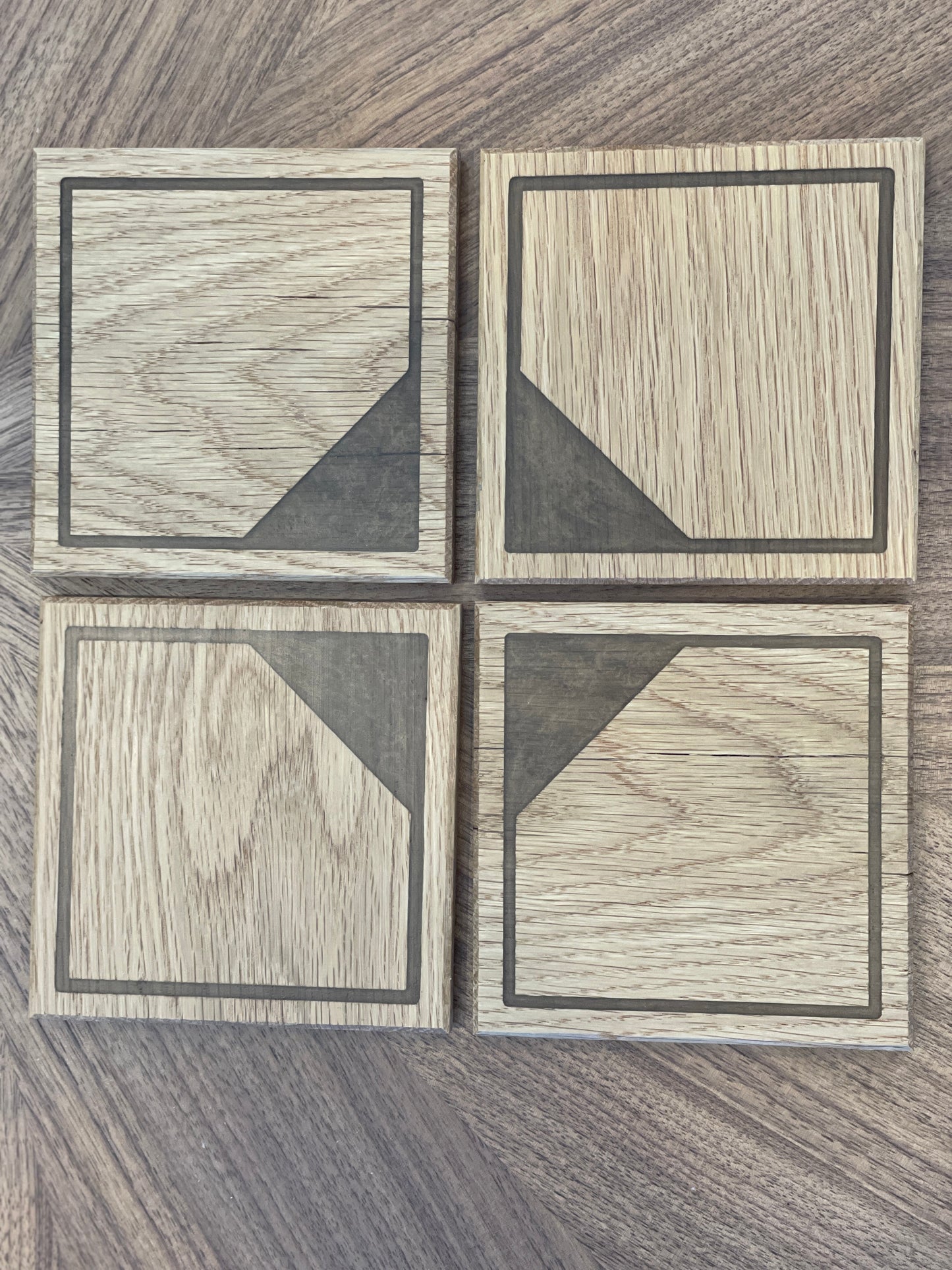 White Oak Coasters - 4 set